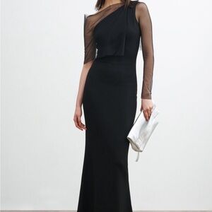 Chic One-Shoulder Black Dress